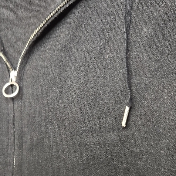 Savage X Fenty Classic Black And White Zip Up Hoodie Womens XL - Picture 4 of 12